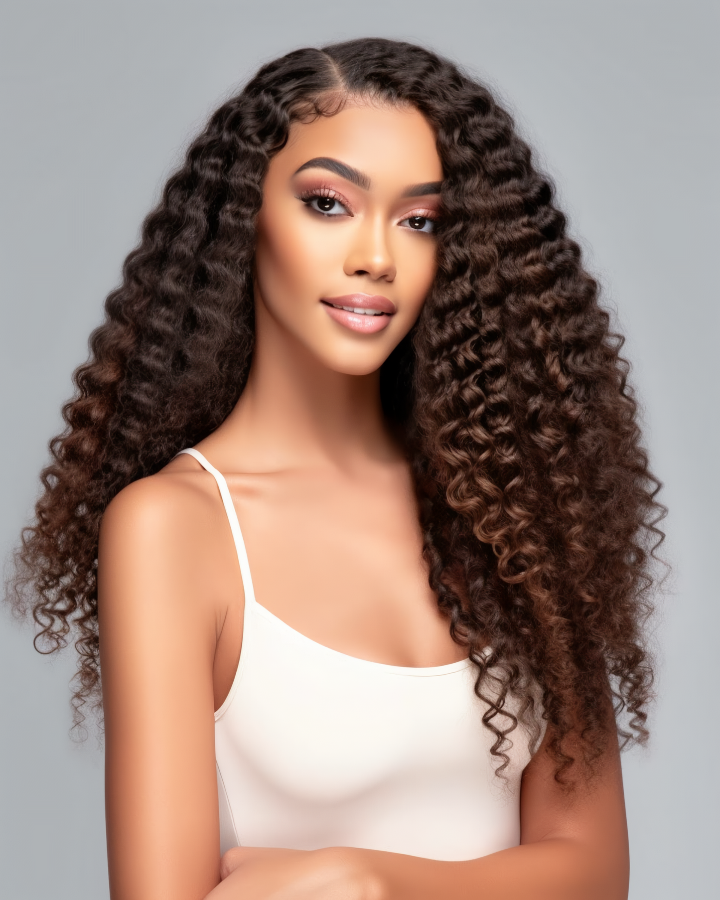 Raw Indian Curly Weft Extensions