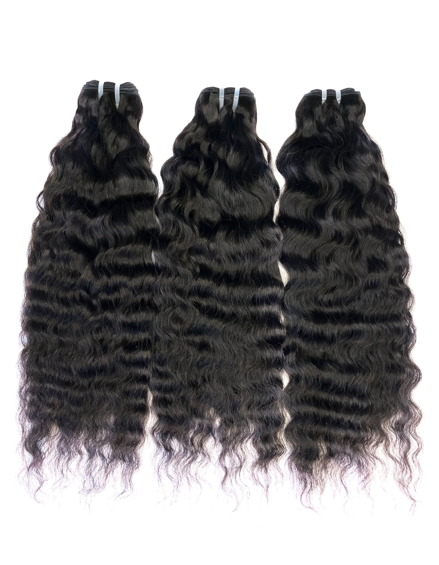Raw Cambodian Wavy Weft Extensions